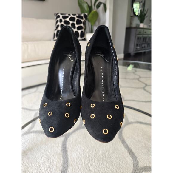 Giuseppe Zanotti Black Rivet Heels 36 US 6 - Picture 10 of 10